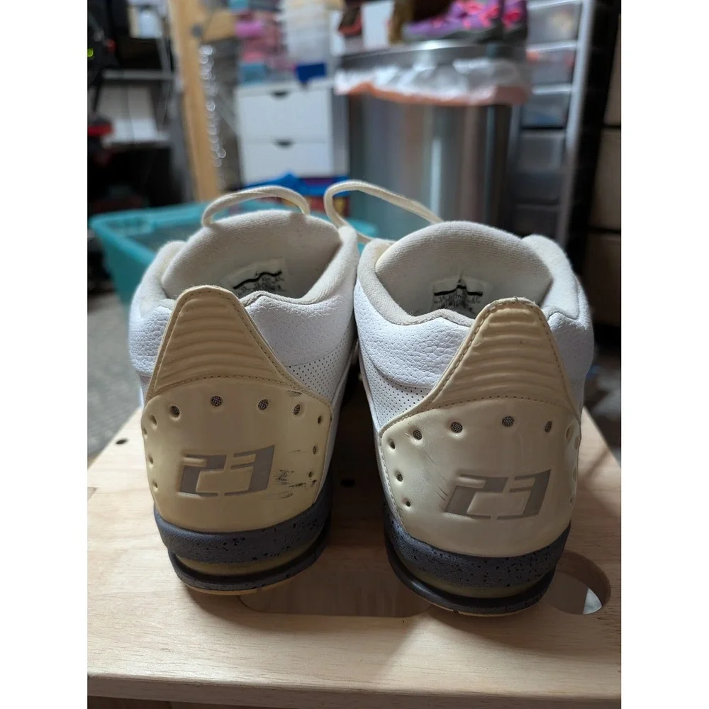 Jordan Flight 23 Mens Basketball Shoes White Cream Grey Speckled 317820-110